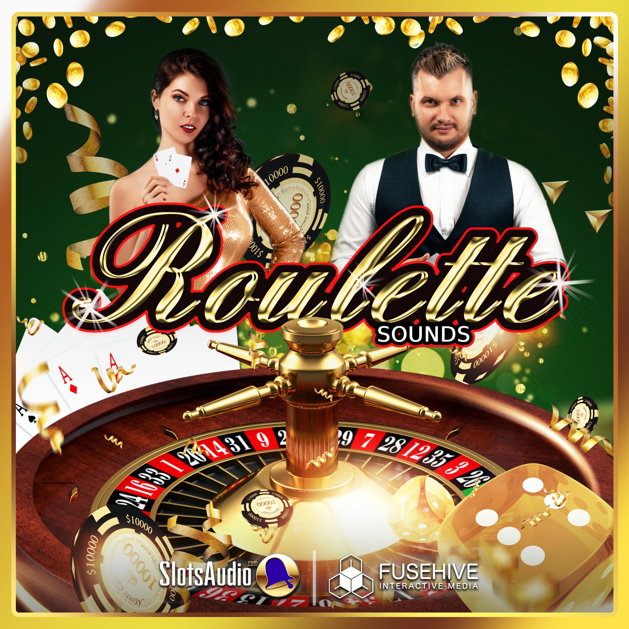 Roulette sound effects and voice over library