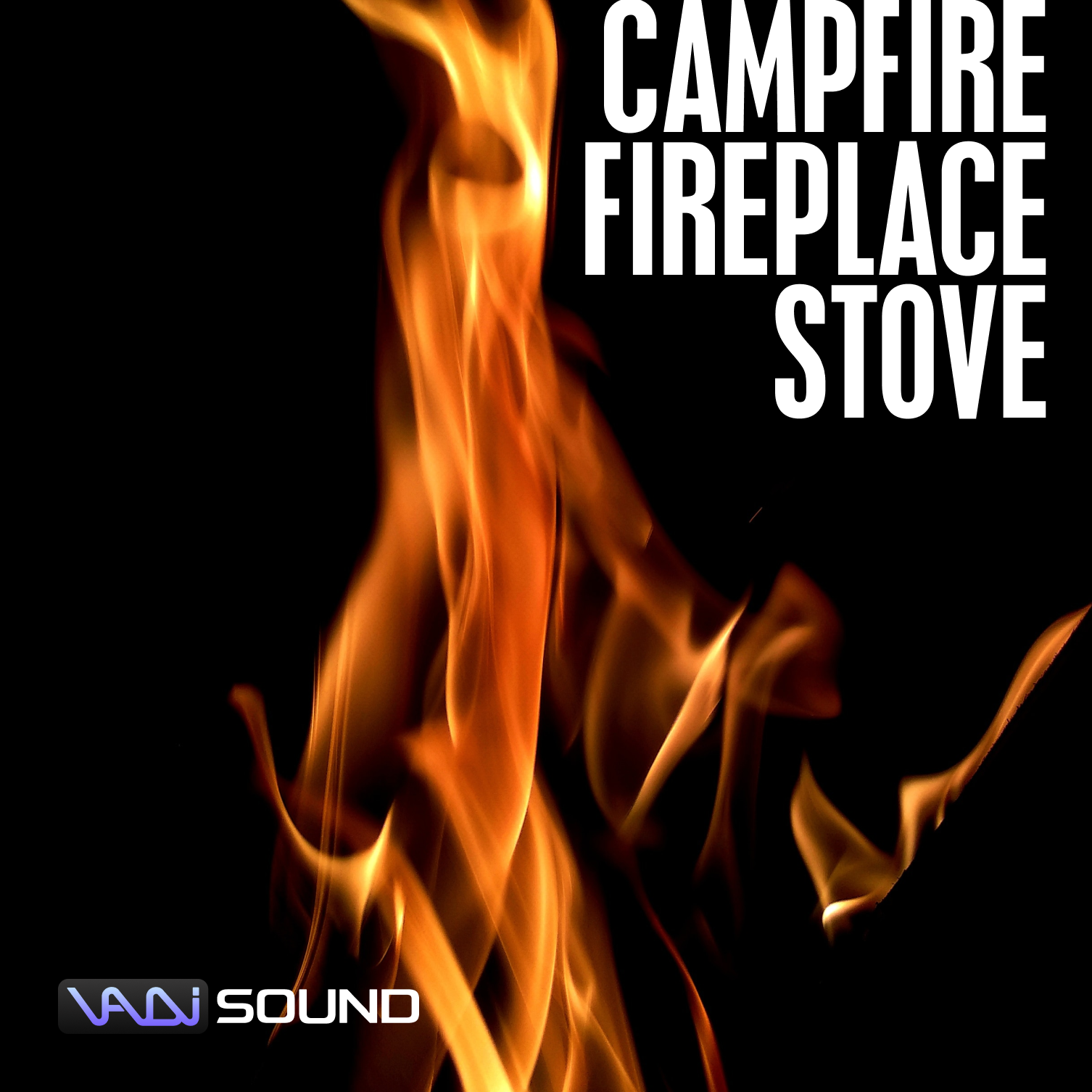 Campfire SFX Library showcased on Sonniss providing sound effects for fireplace stove.