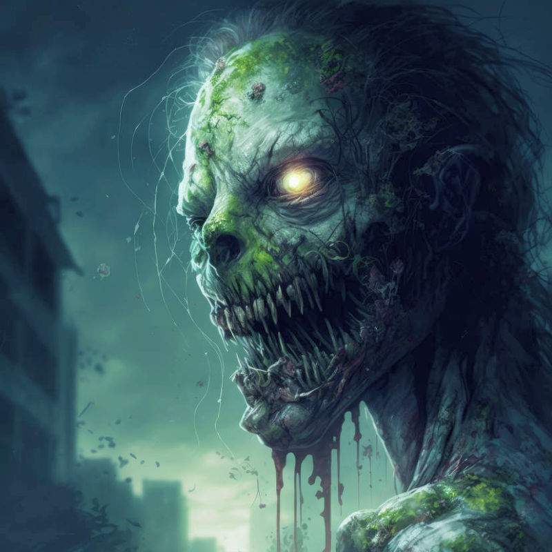 The image showcases a sound effects library entitled "Zombie with long hair and a mouth", available on Sonniss.